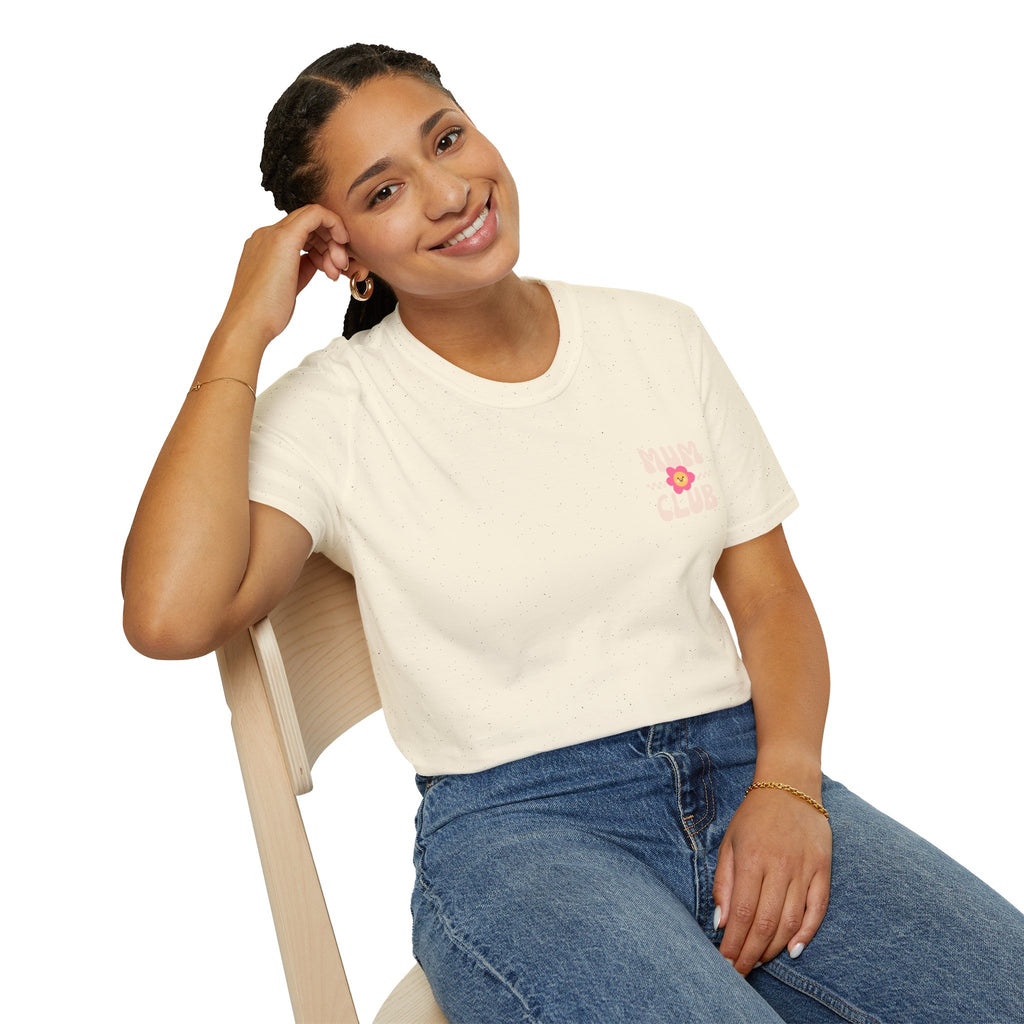 Mum Club Floral Logo T-Shirt
